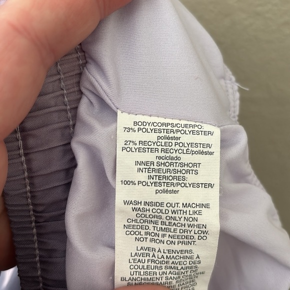 Girls' Adidas Aeroready Pink/Purple Ombré Shorts, Medium (10/12) - Picture 6 of 7